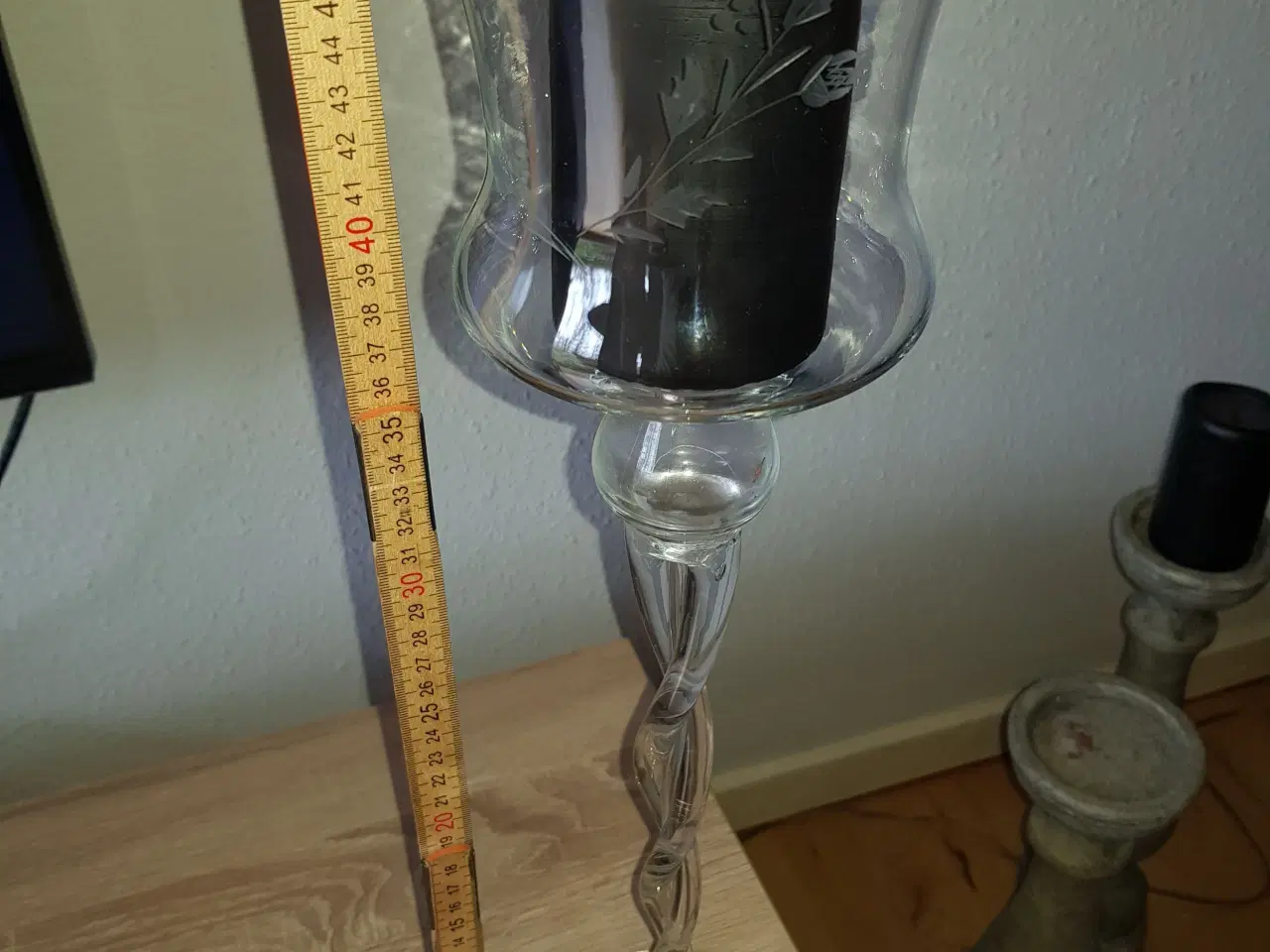 Billede 4 - Klar glas vase, lysetage