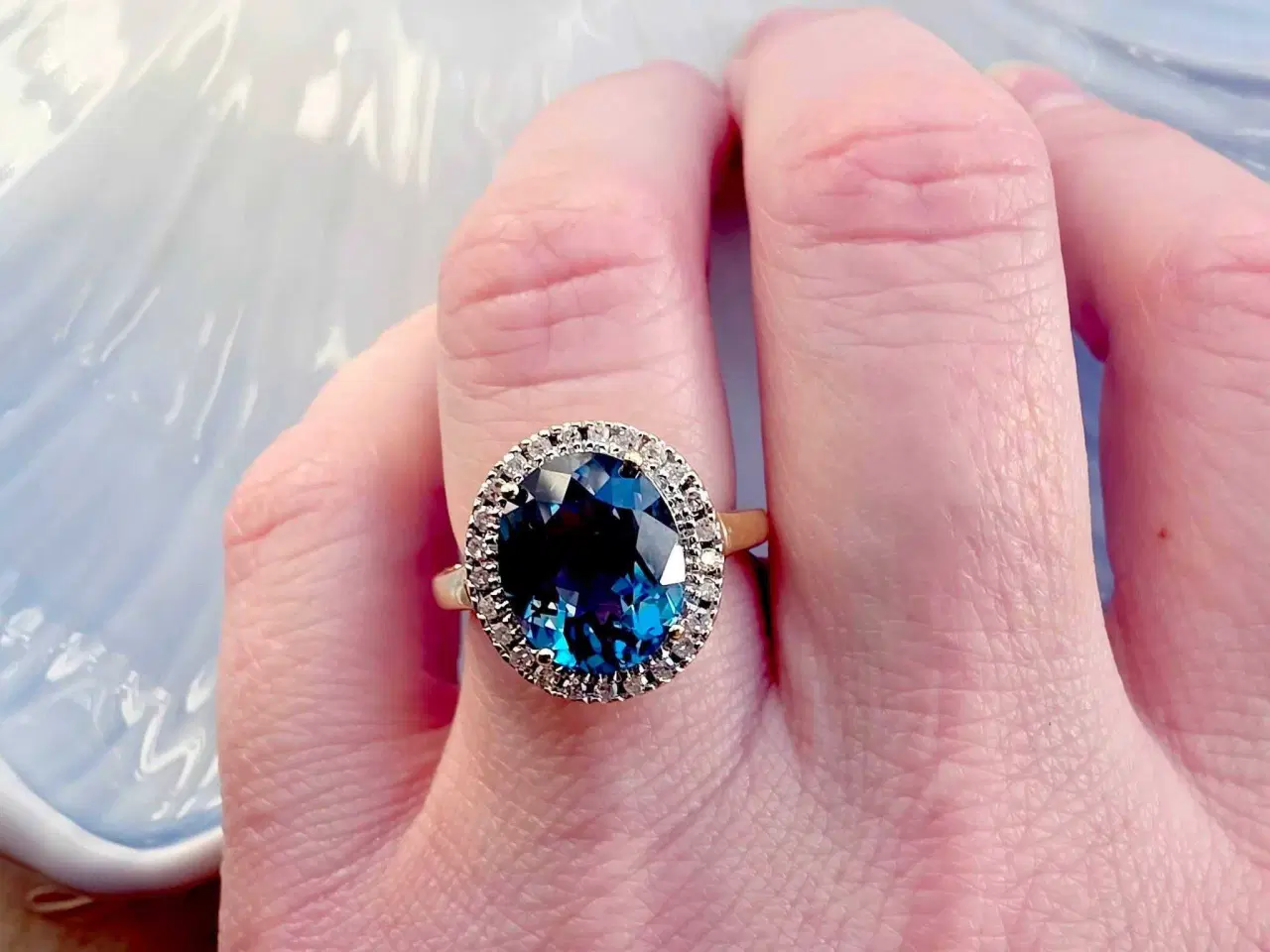 Billede 8 - Stor cocktail statement ring m/brillianter