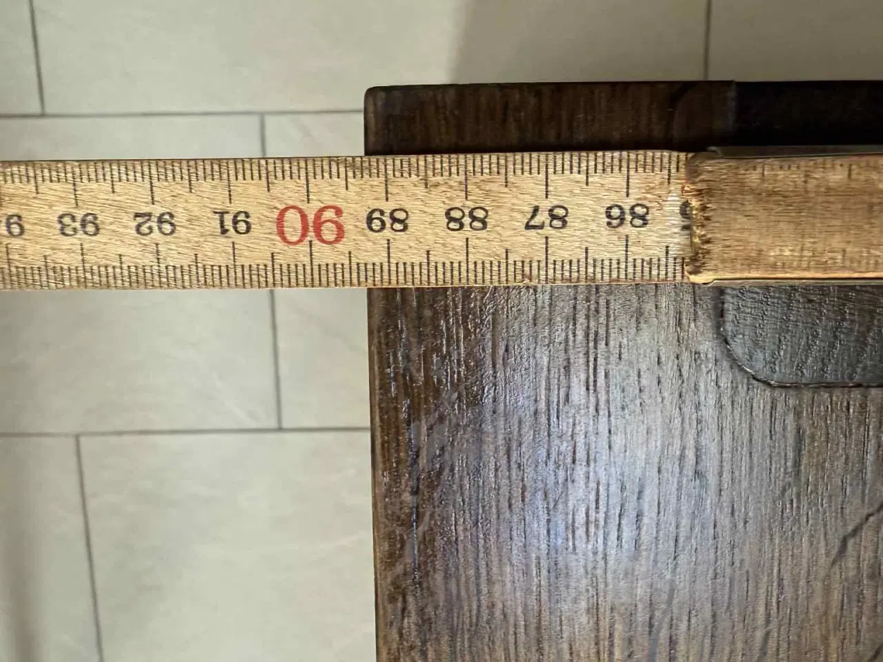 Billede 5 - Spisebord i røget eg