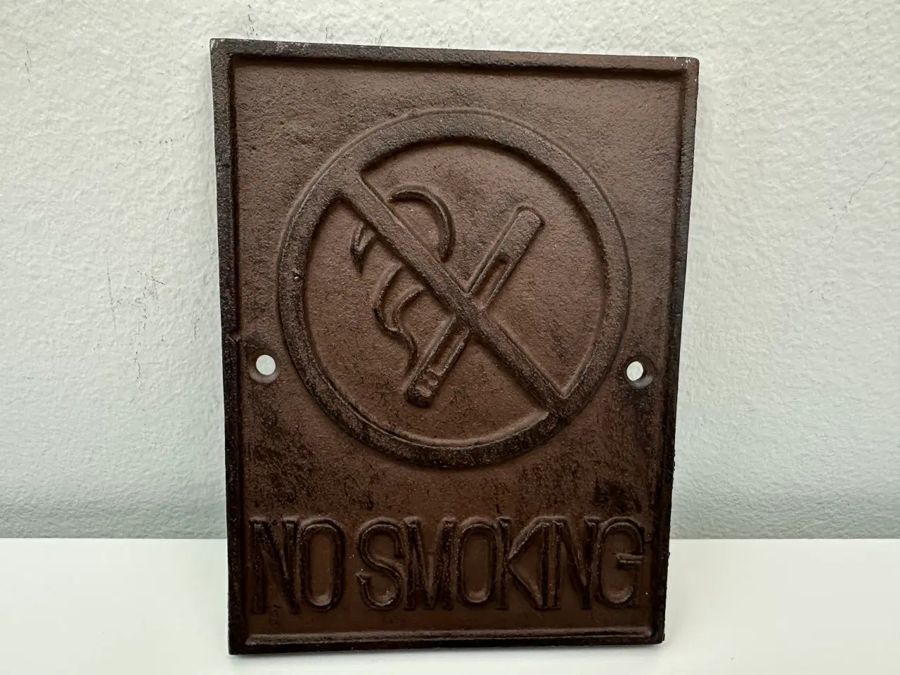 Billede 7 - Vintage støbejernsskilt 'No Smoking'