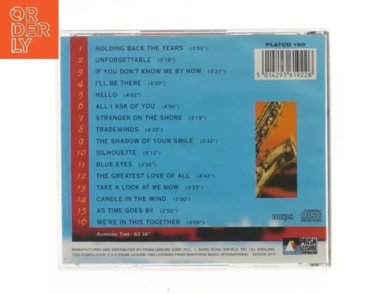 Billede 3 - CD: The Romantic Saxophone