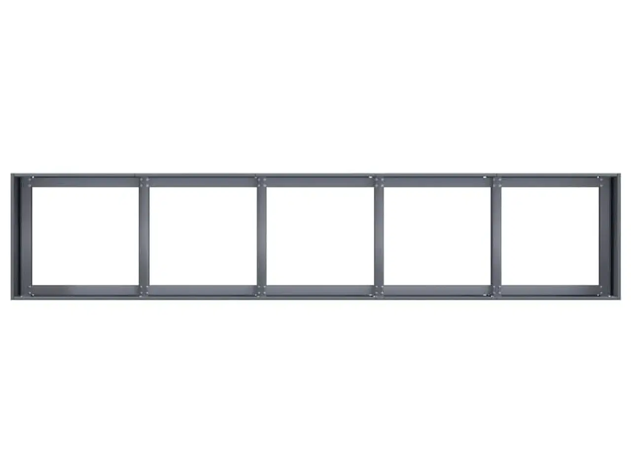 Billede 5 - Plantekasse antracit 200x40x40 cm koldvalset stål