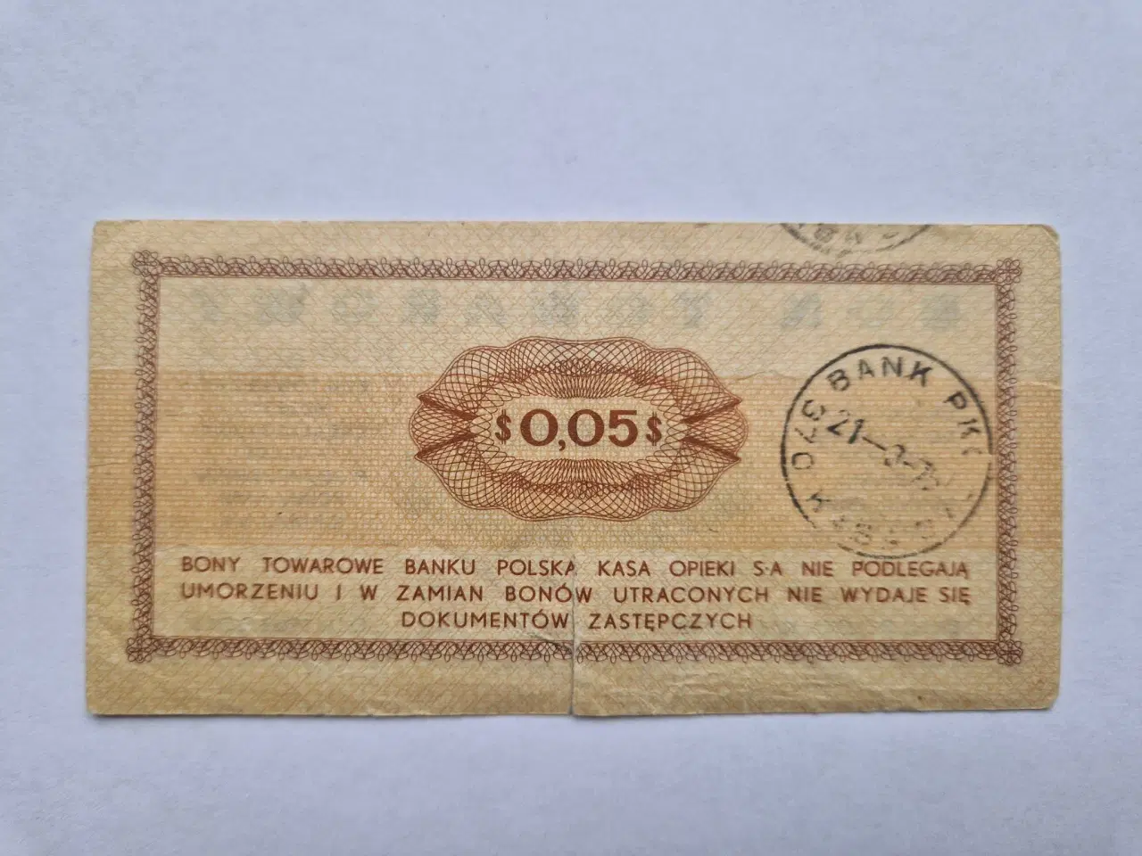 Billede 2 - 0,05 Centow Bon Towarowy - Poland - Revne