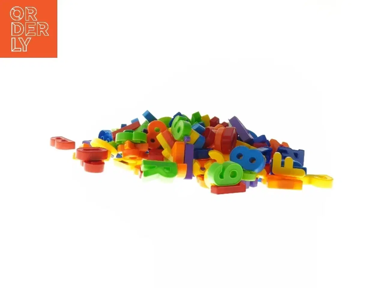 Billede 2 - Farverige plastmagnet bogstaver og tal
