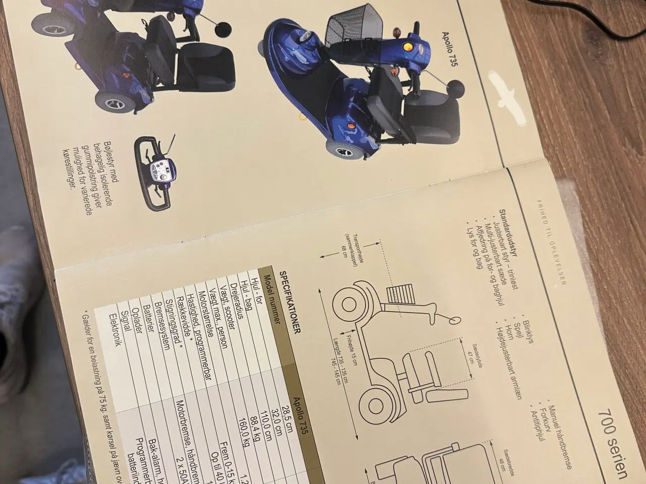 Billede 1 - CTM APOLLO 635 el scooter, 3 hjulet -nye batterier