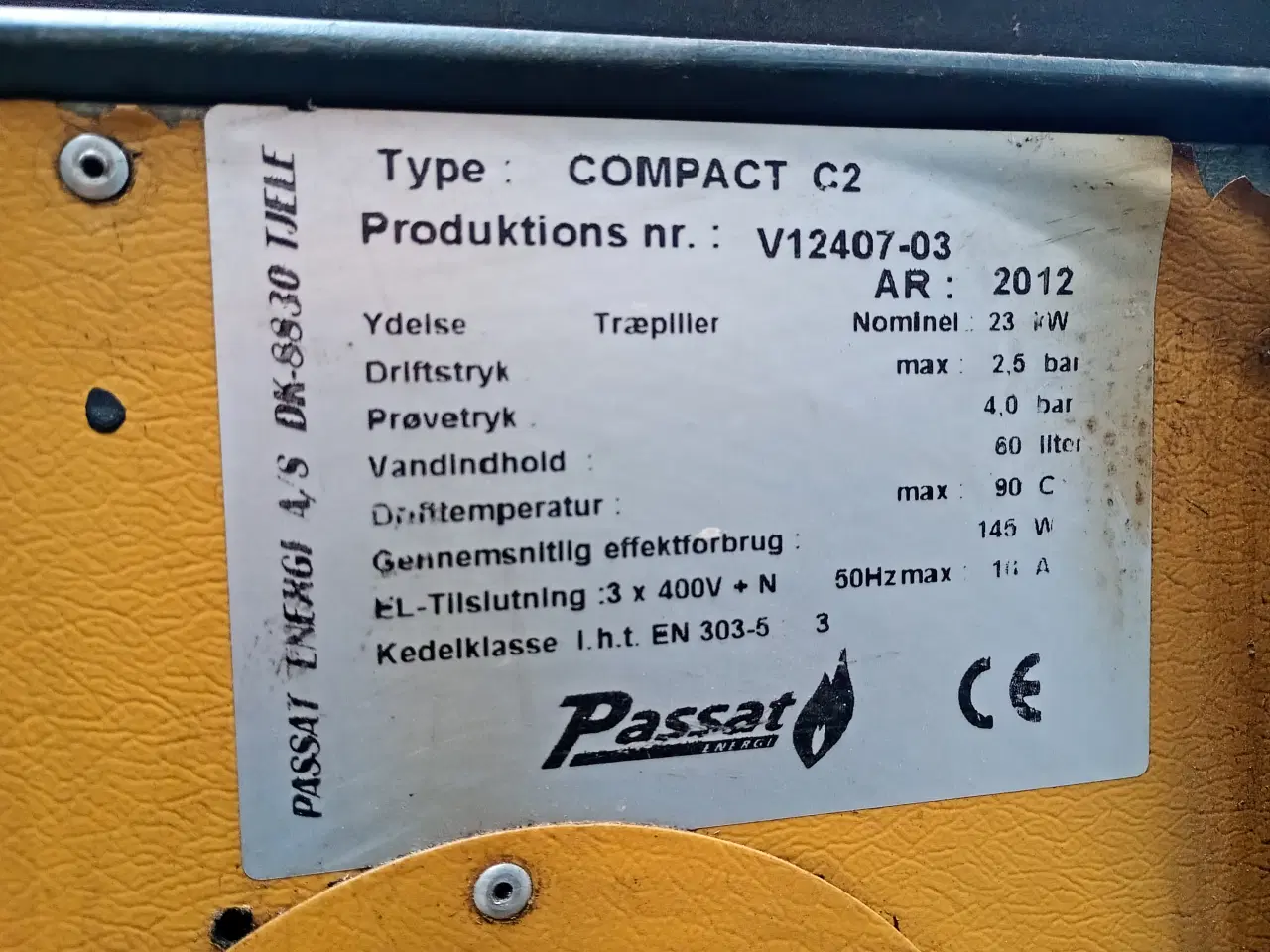 Billede 2 - Stokerfyr Passat C2 med 400l magasin