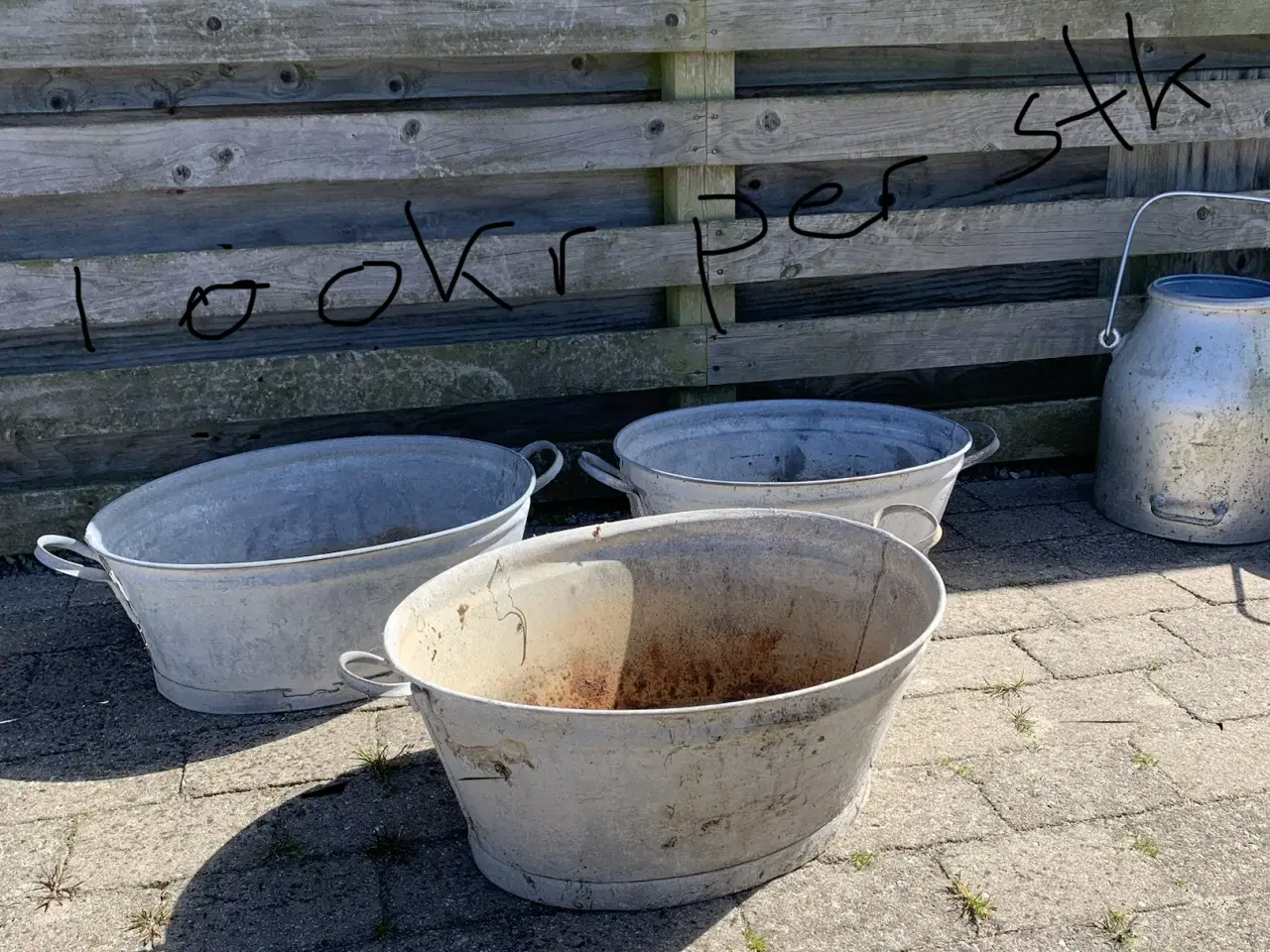 Billede 1 - Zinkbaljer i flere størrelser og mælkejunger 