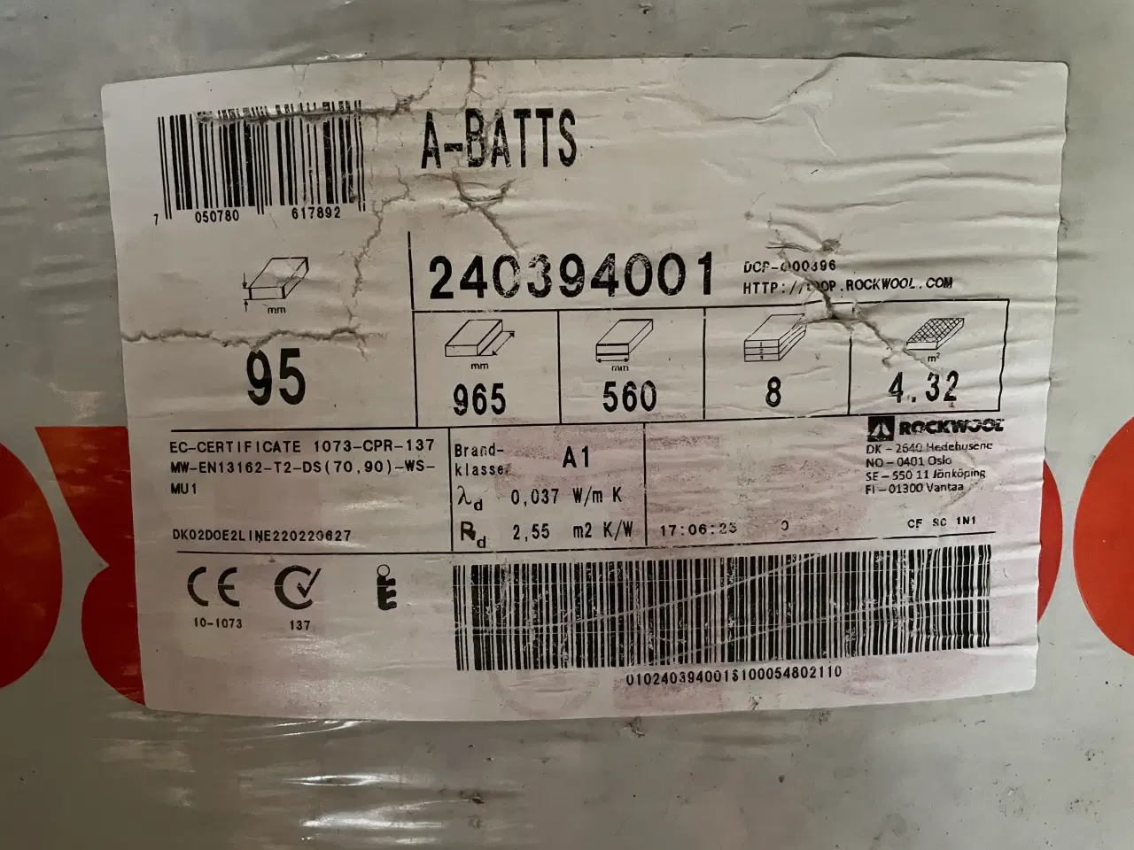 Billede 2 - rockwool A batts, 6 pakker