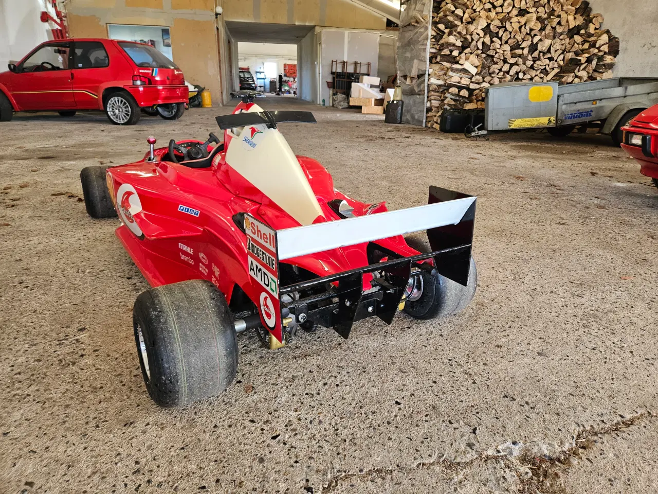 Billede 5 - Sjov lille børne Ferrari Forme 1