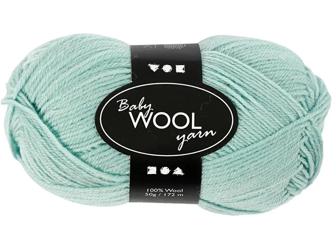Billede 1 - Babygarn, L: 172 M, sart grøn, 50g/ 1 ngl.