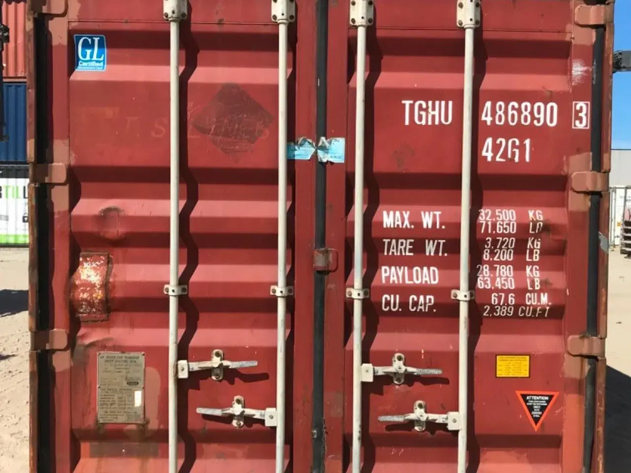 Billede 1 - Står på Sjælland - 40 fods DC Container - ID: TGHU