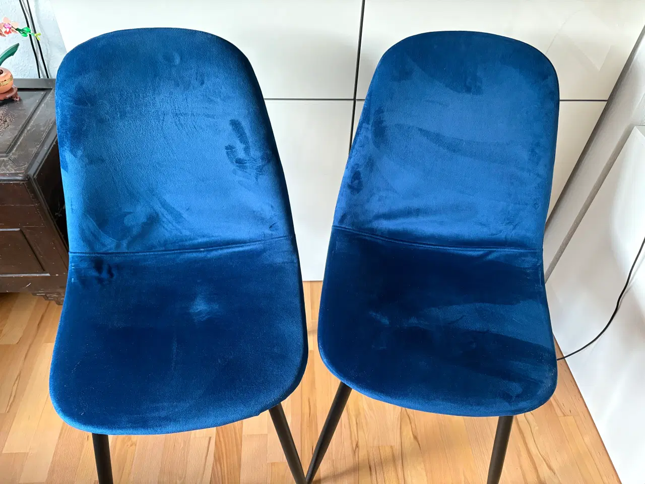 Billede 4 - Blå velour stole 