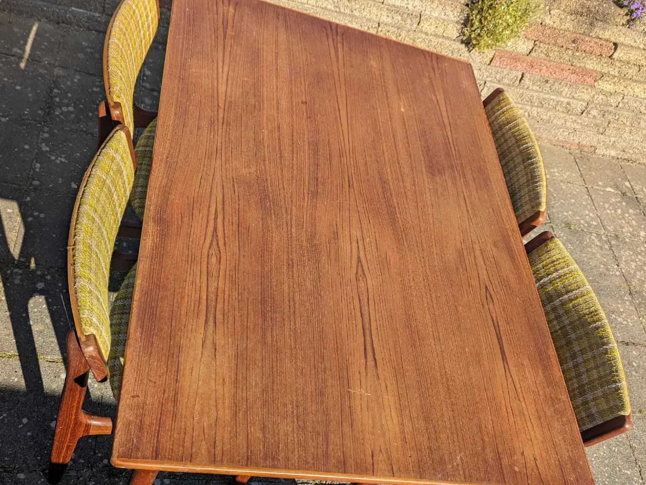Billede 3 - T. S. M Spisebord + 6x stole (nr. 4) i teaktræ