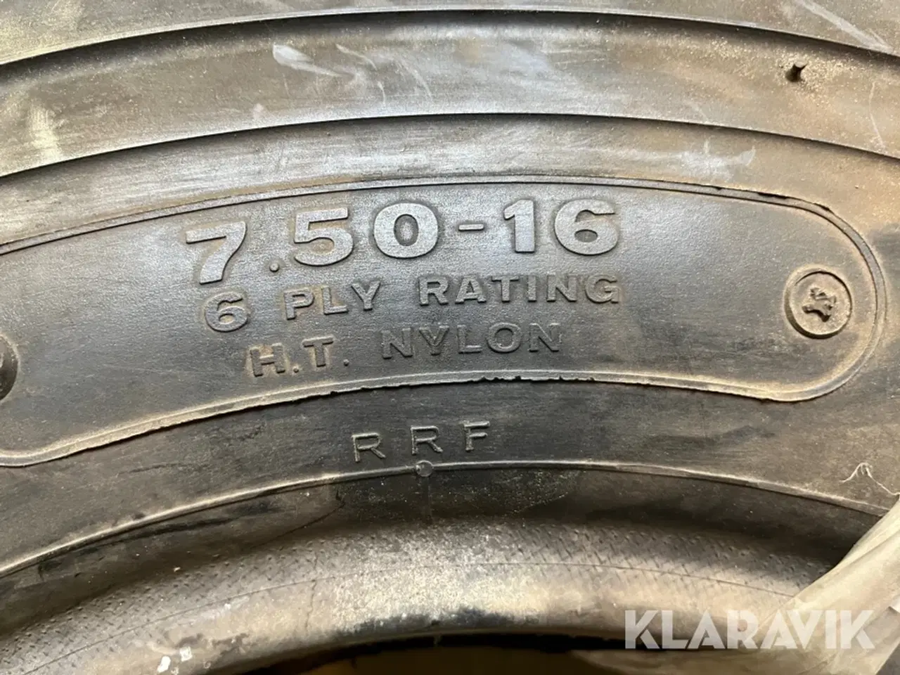Billede 4 - Dæk til vejtromle Bridgestone 7.50x16 6 lags