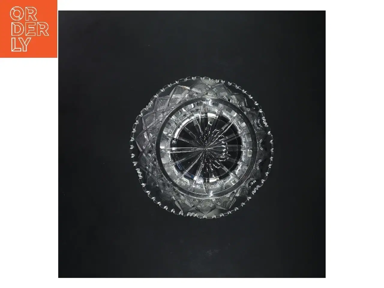 Billede 2 - Glaskrukke med mønster (str. Ø 22 cm)