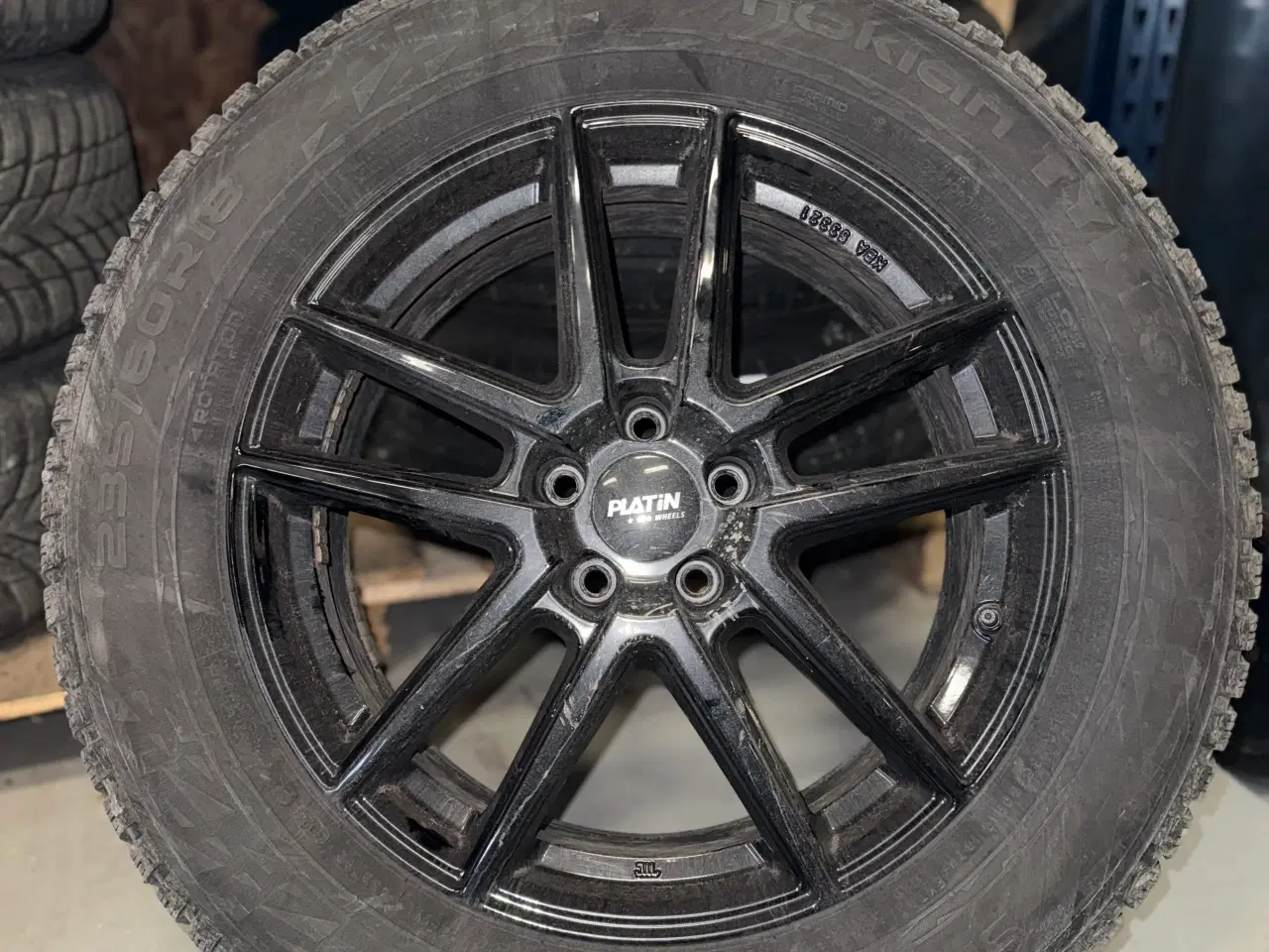 Billede 1 - Platin alufælge med vinterdæk