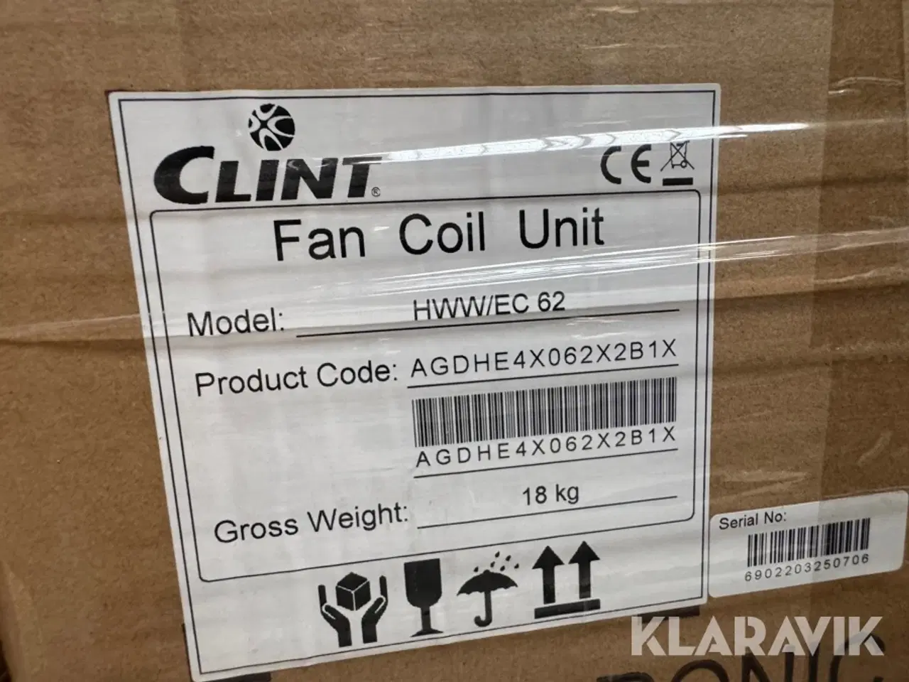 Billede 5 - Inde-del til varmepumpe Clint HWW/EC 62 2 styks