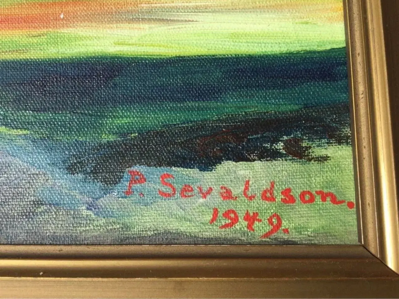 Billede 2 - Bodø - maleri af P. Sevaldson