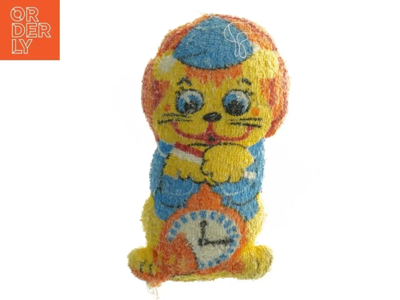 Billede 1 - Farverig stofbamse (str. 20 x 10 cm)
