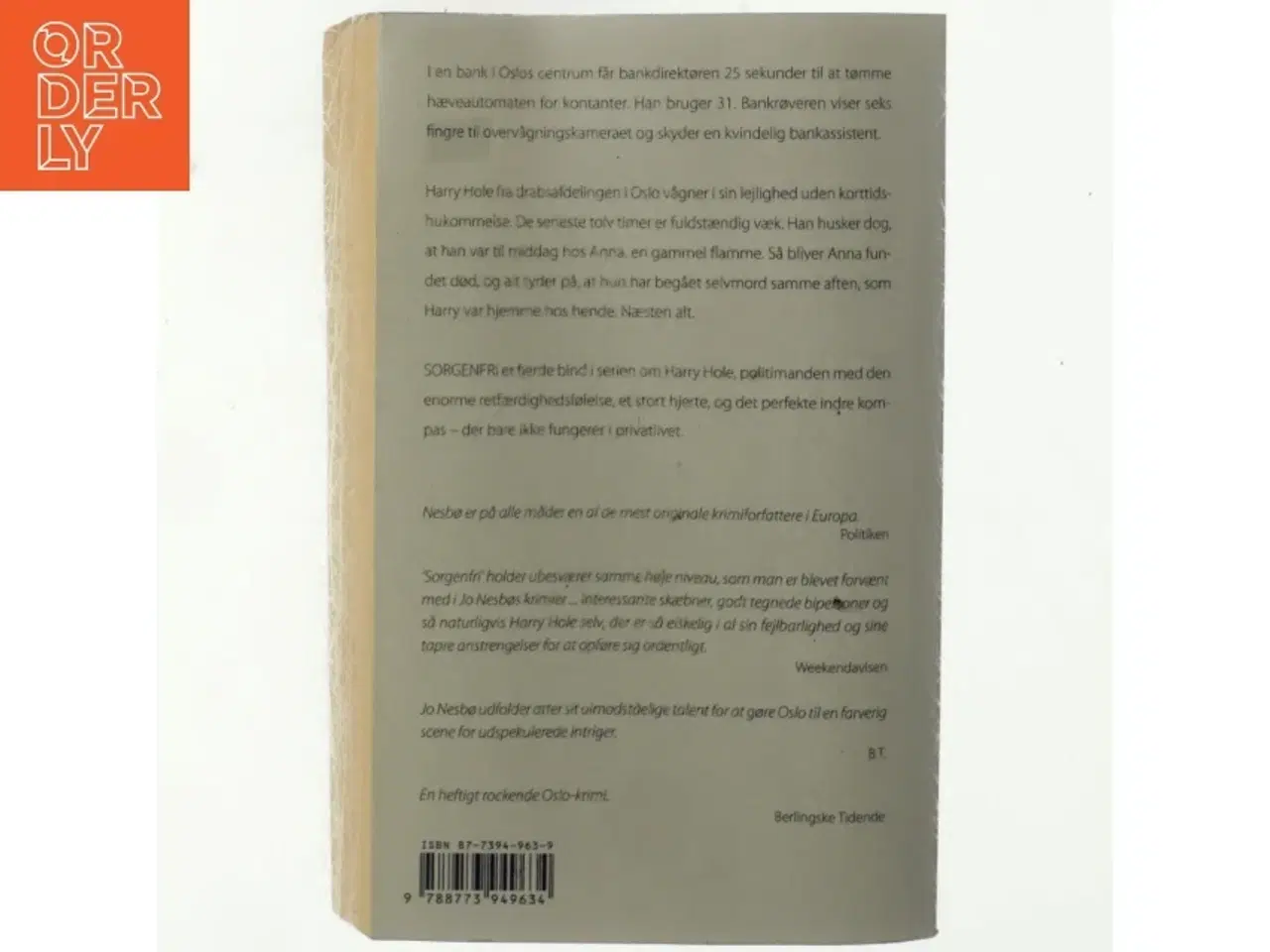 Billede 3 - Sorgenfri af Jo Nesbø (Bog)