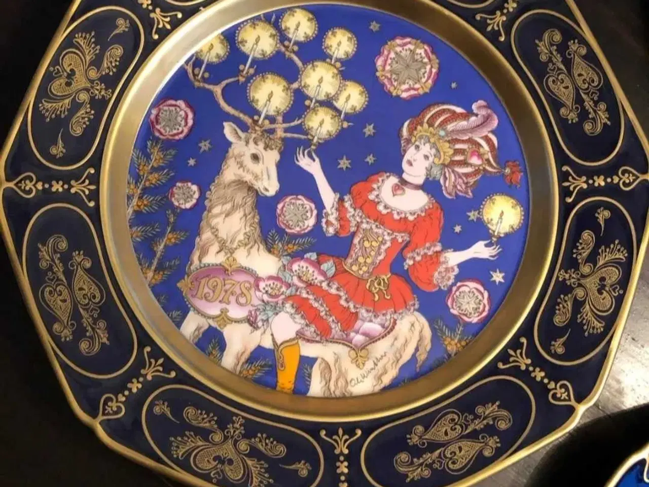 Billede 3 - Ole Winther håndmalet platter