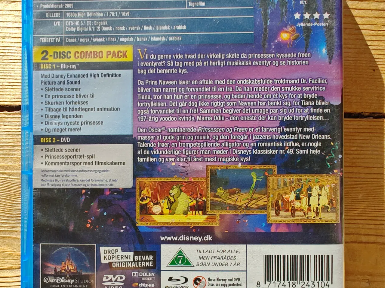 Billede 2 - Walt Disneys Prinsessen og Frøen Bluray og DVD