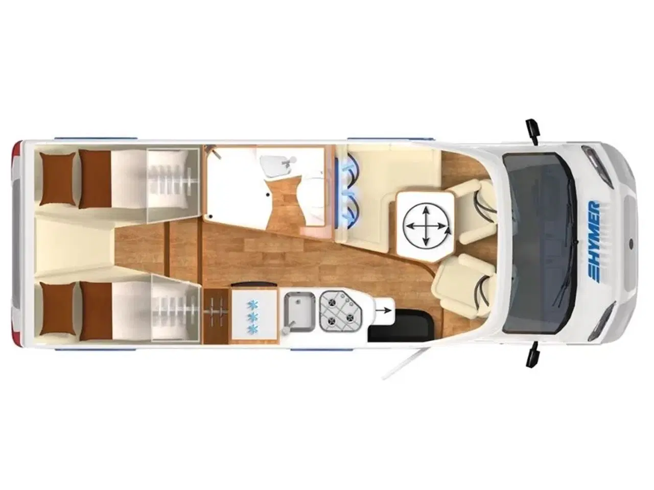 Billede 4 - 2024 - Hymer Exsis T580 Pure   Hymer Exsis T580 2024 - Se den nu hos Camping-Specialisten.dk