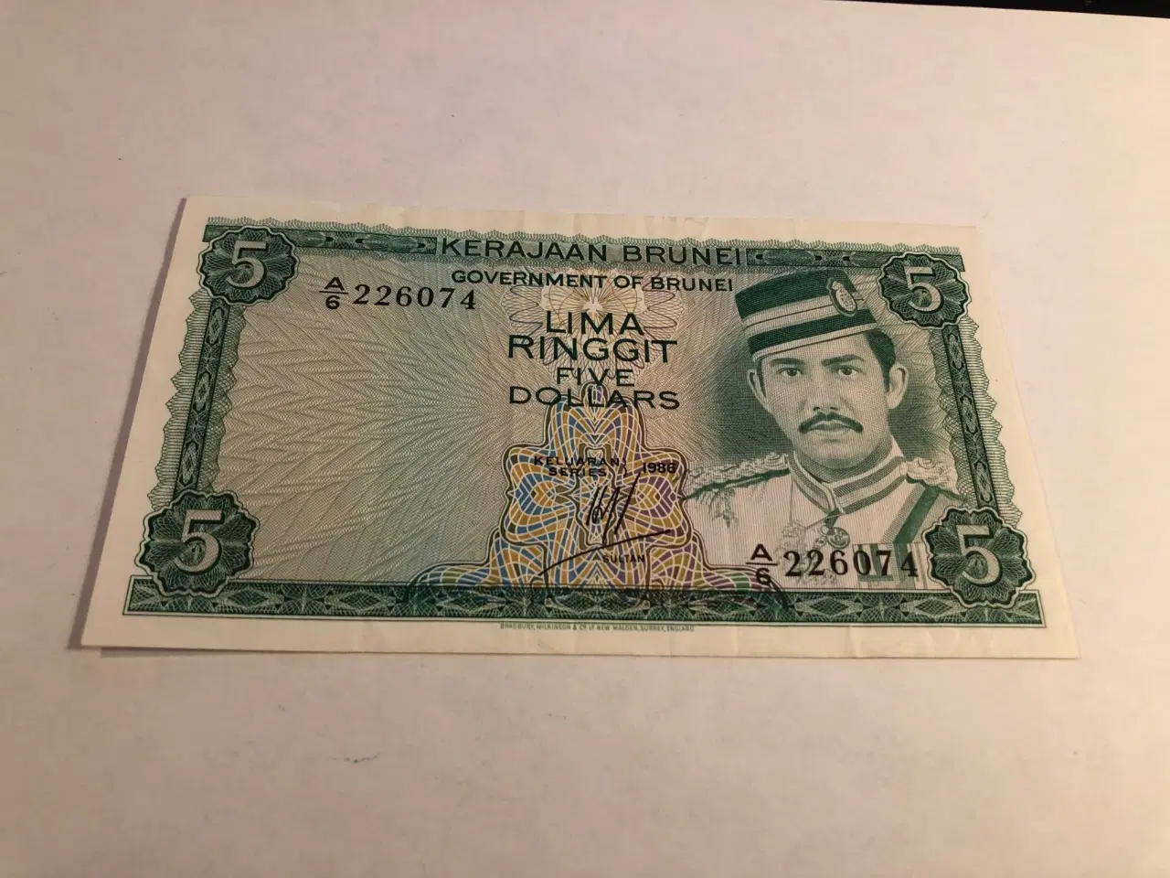 Billede 1 - 5 Ringgit Brunei 1986