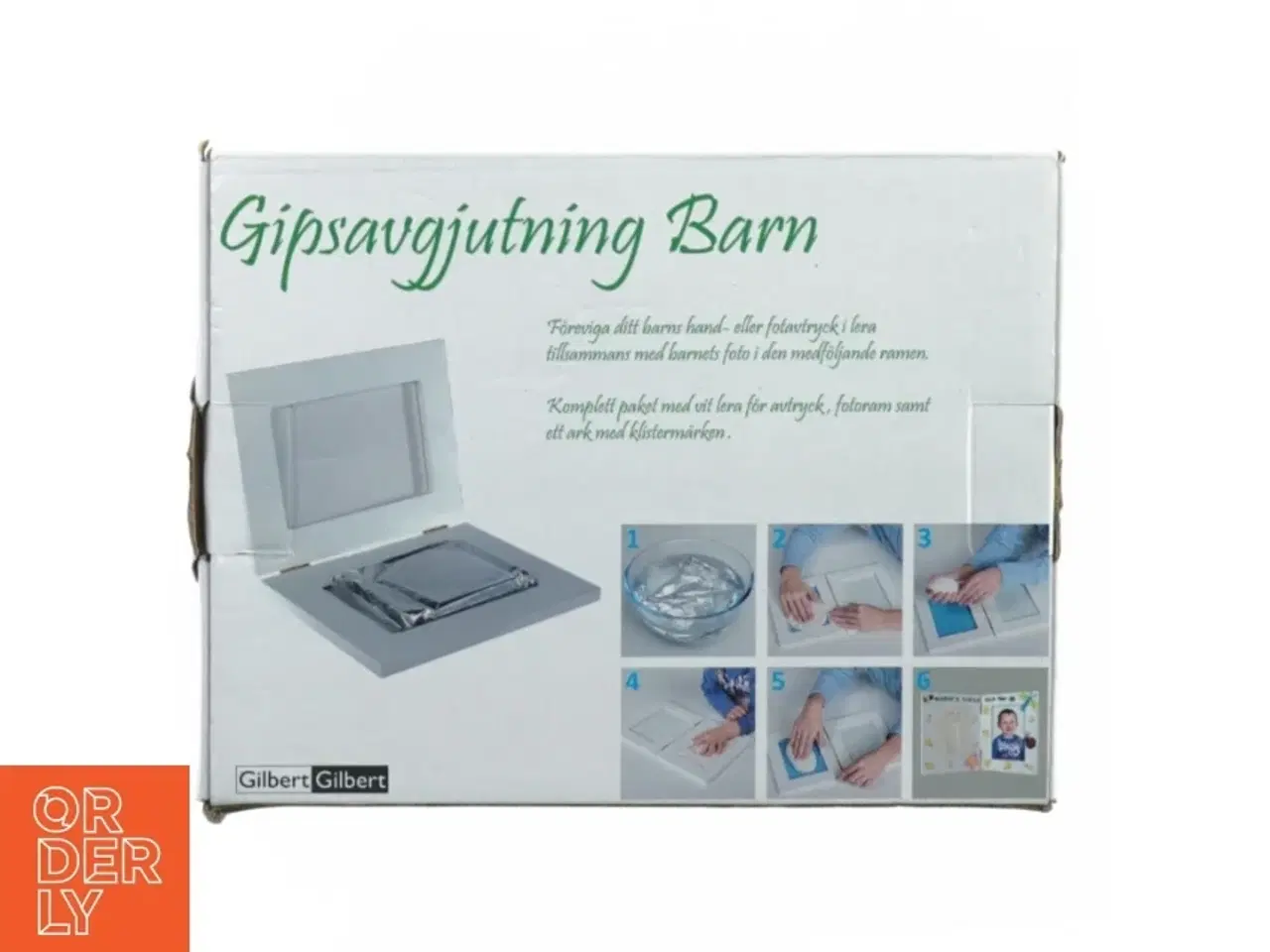Billede 1 - Gips afstøbningssæt til babys hænder og fødder fra Gildet (str. 24 x 20 cm)