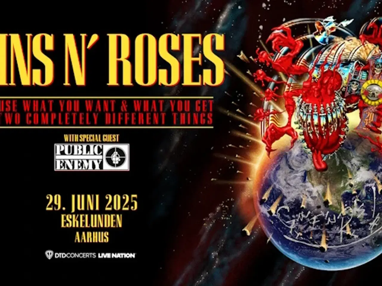 Billede 1 - 4 Billetter til Guns N´ Roses i Eskelunden