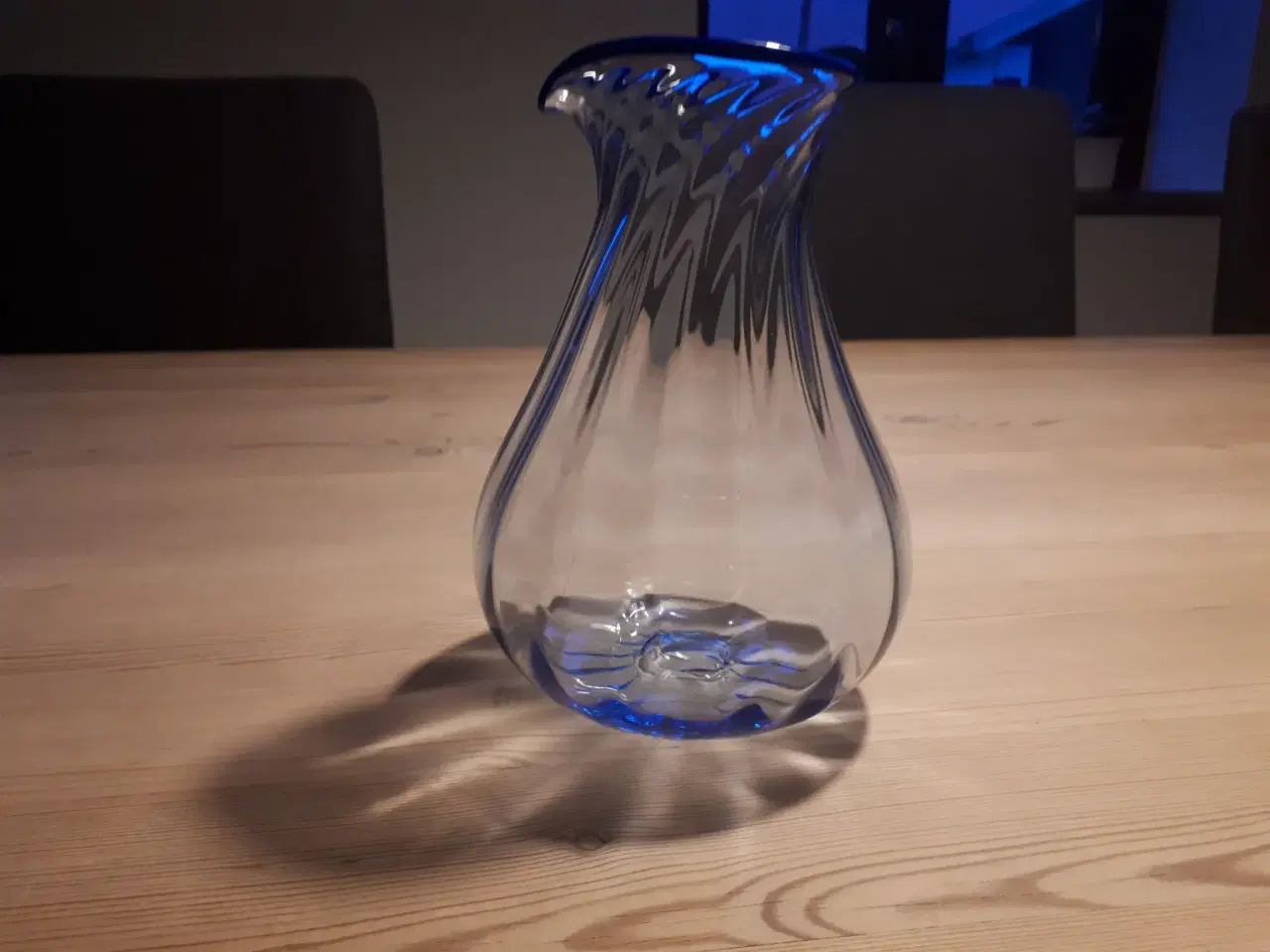 Billede 1 - Glas kande eller vase håndpustet