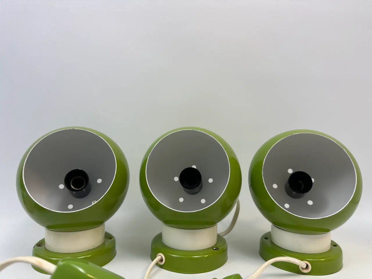 Billede 3 - 3 stk. grønne kuglelamper (retro)