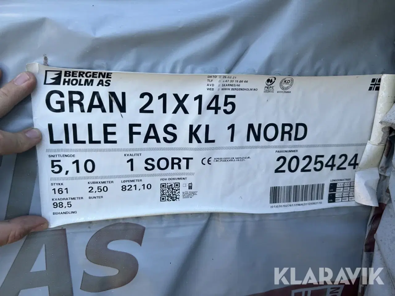 Billede 2 - Udvendig beklædning Bergene Holm imprægneret gran sort