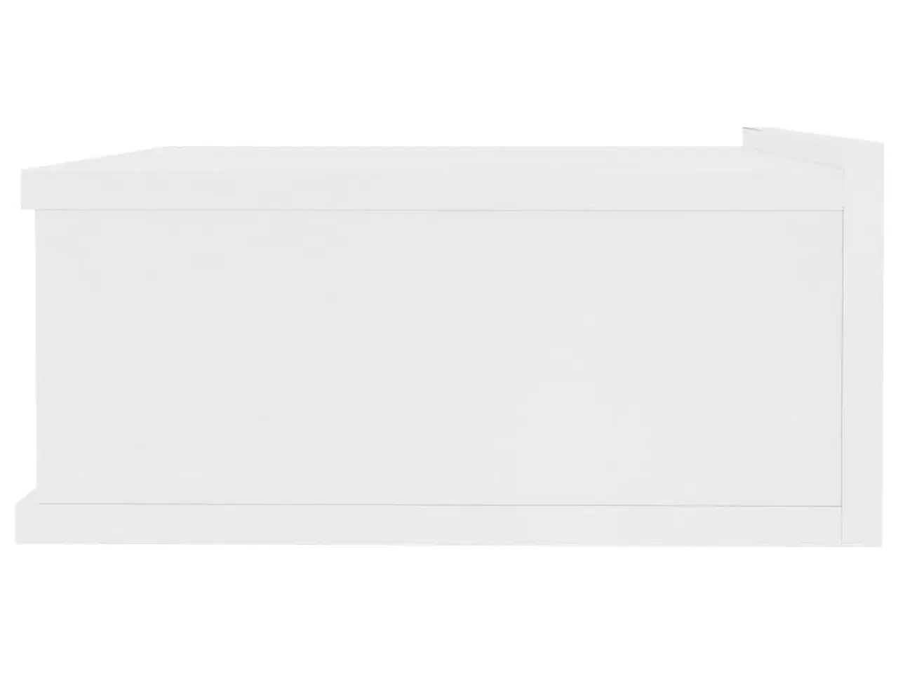 Billede 5 - Svævende natborde 2 stk. 40 x 30 x 15 cm spånplade hvid