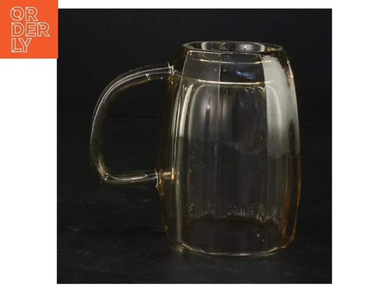 Billede 4 - Mundblæst Røgfarvet Glas krus (str. 12 x 14 x 9 cm)