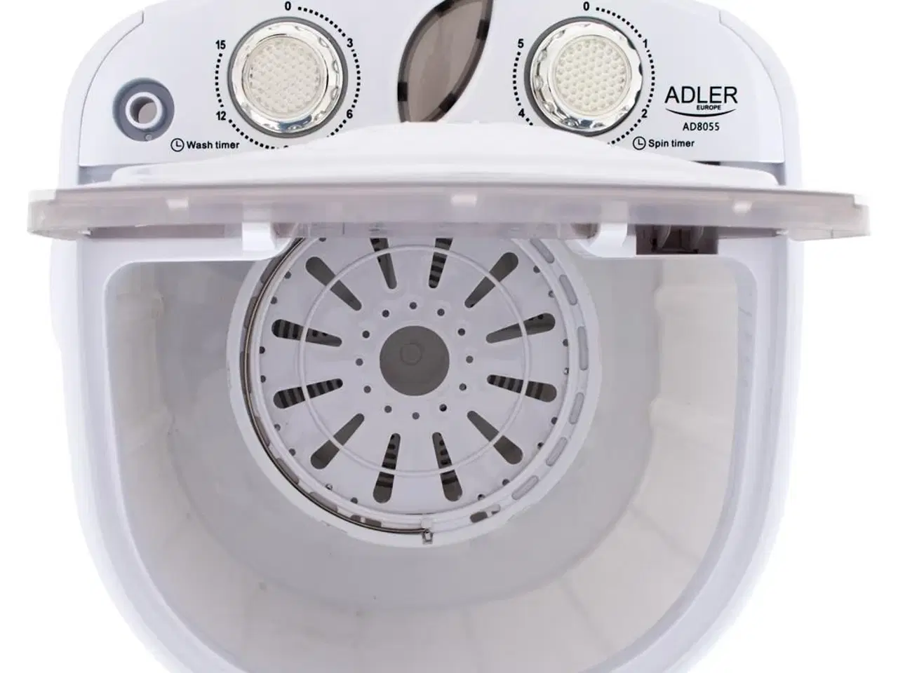 Billede 11 - Vaskemaskine topbetjent 3 kg – Adler AD 8055, creme/hvid