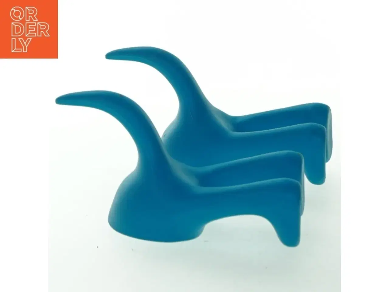 Billede 3 - Blå vægkroge formet som hunde fra IKEA (str. 9 cm. 2 styk)
