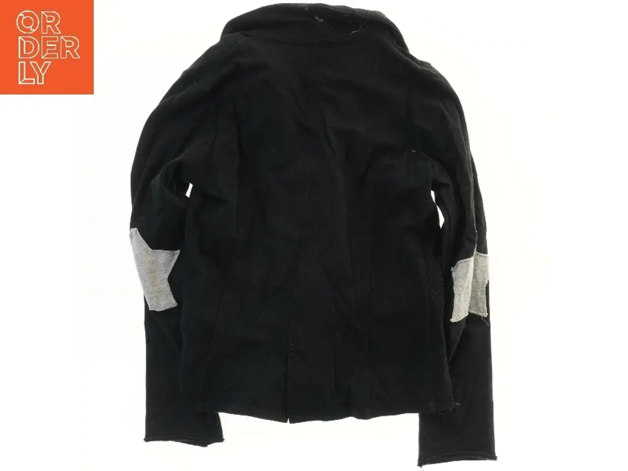 Billede 2 - Sort blød Molo jakke med lynlås og sølvkant(str. 152)