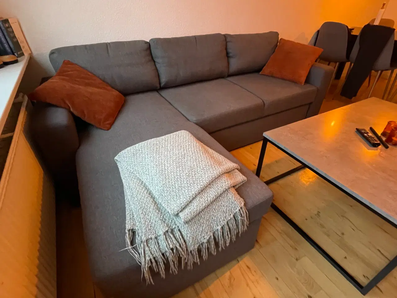 Billede 1 - Sovesofa med chaiselong