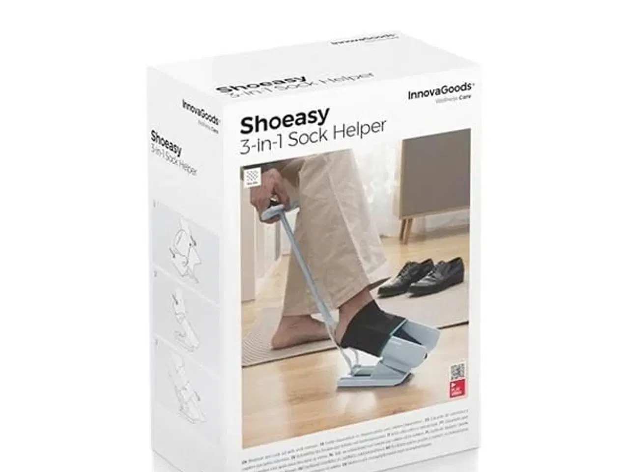 Billede 2 - Hjælpemiddel til sokker og skohorn med sokkefjerner Shoeasy InnovaGoods