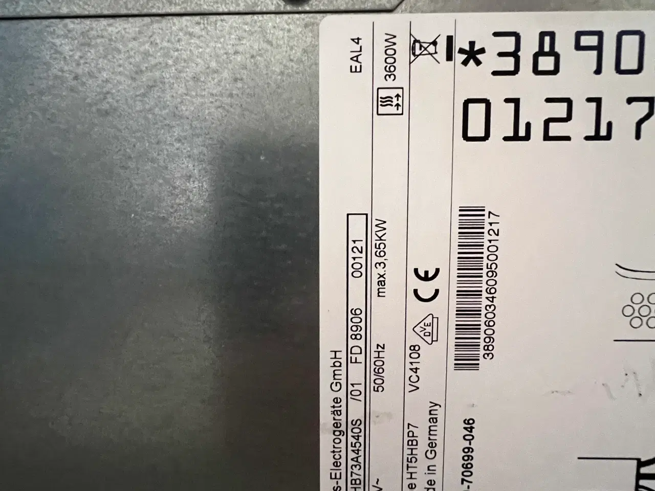 Billede 3 - Ovn indbygning siemens