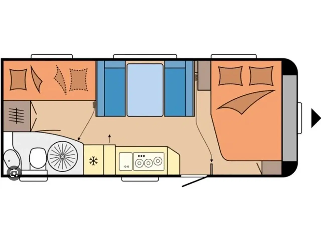 Billede 4 - 2018 - Hobby De Luxe 545 KMF   Hobby De Luxe 545 KMF 2018 - Se den nu hos Camping-Specialisten.dk