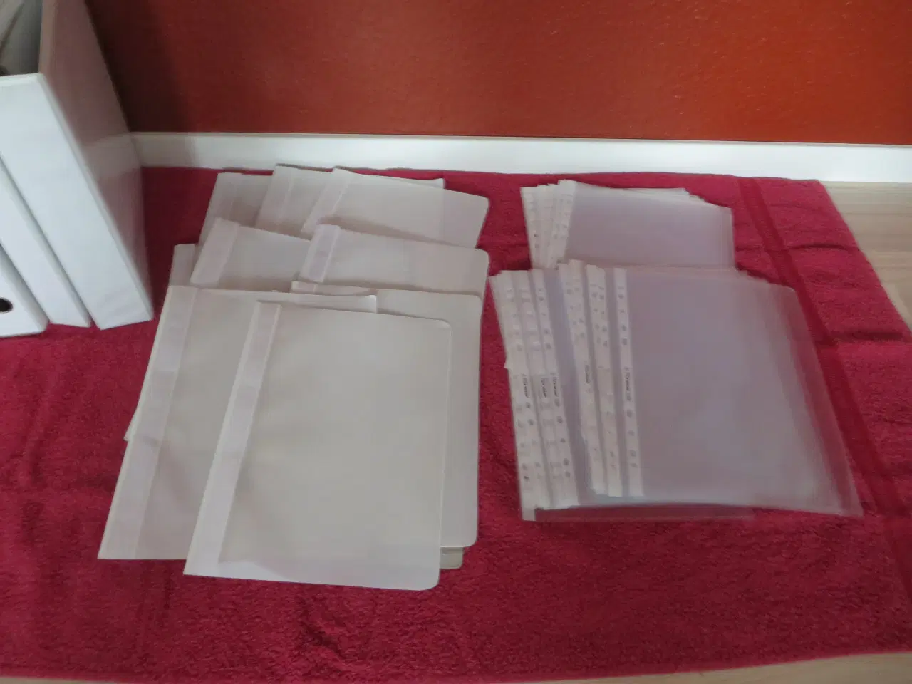 Billede 3 - Plastlomme formatet A4/Universalmapper hvid/Ringbi