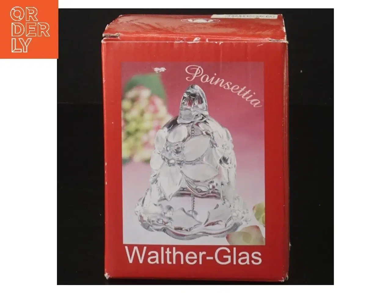 Billede 3 - Glasklokke med grøn sløjfe fra Walther-Glas (str. 10 cm)