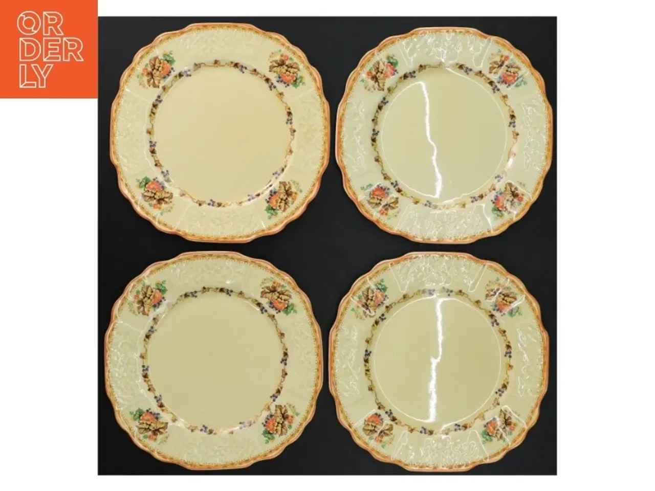 Billede 2 - Vintage porcelæns desserttallerkener (str. Ø. 17 cm)