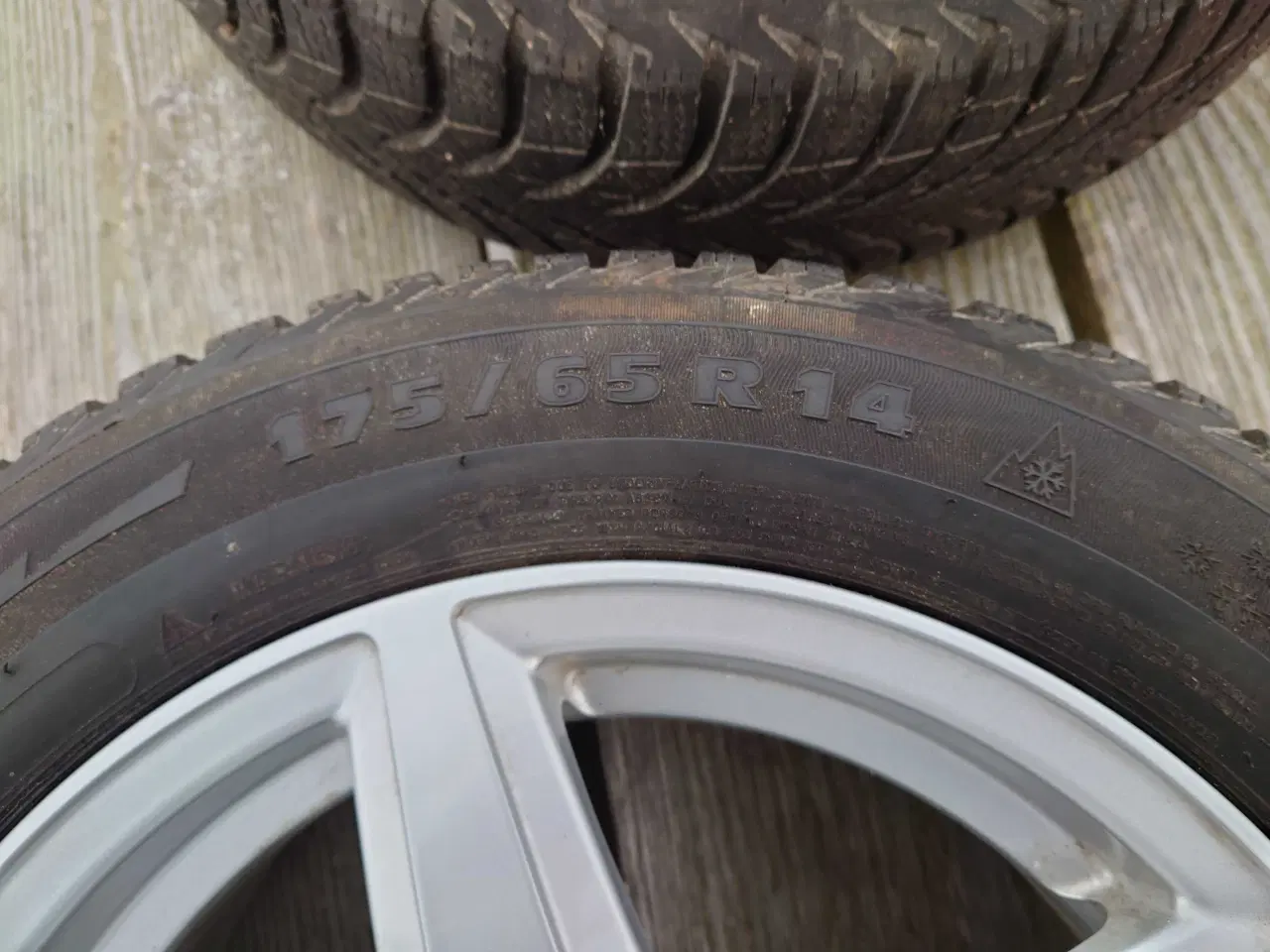 Billede 5 - Vinterdæk Michelin på Alu