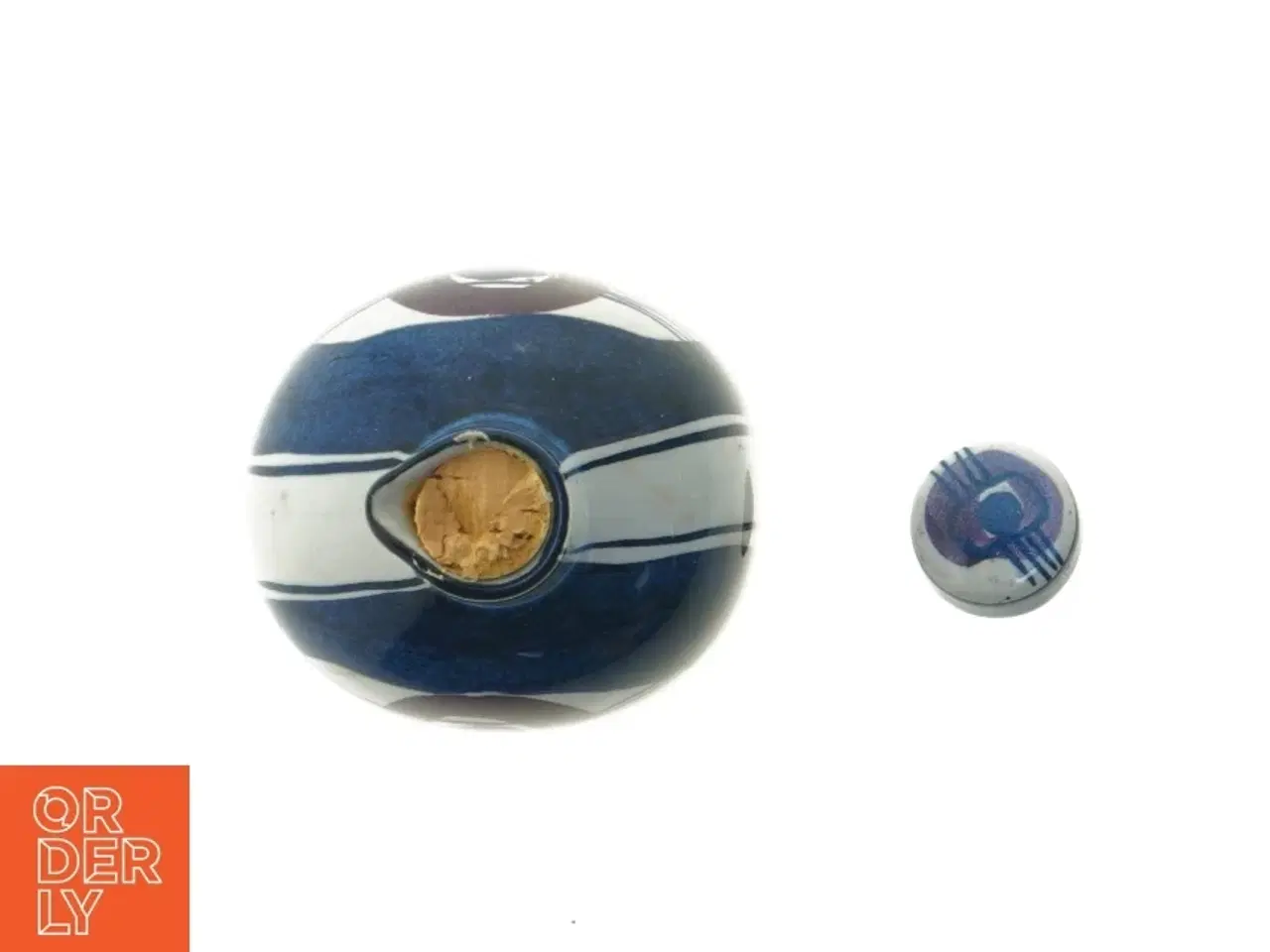 Billede 3 - Keramisk flaske med korkprop (str. 11,5 cm)