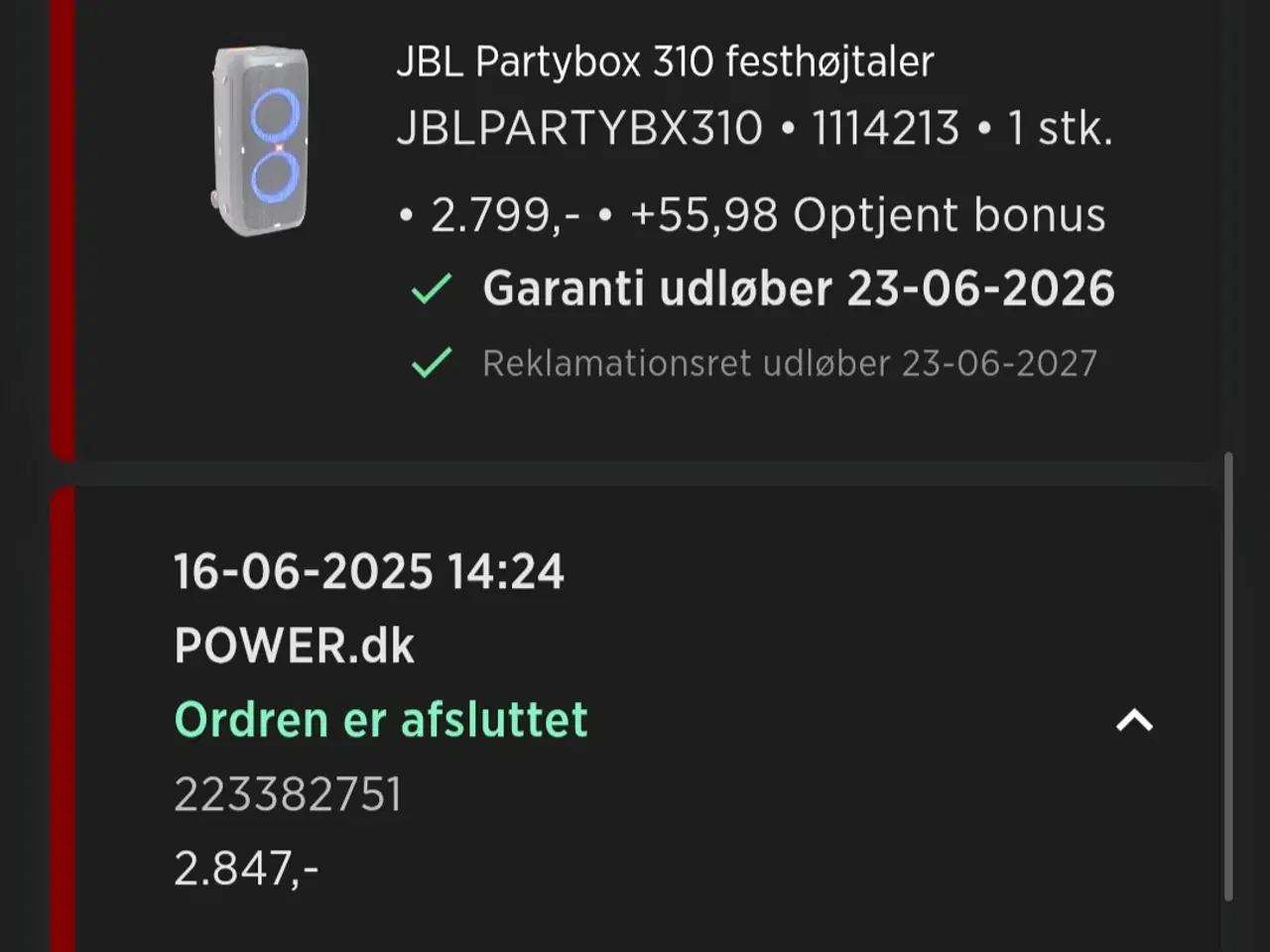 Billede 3 - JBL Partybox 310 Sæt. Som nye!