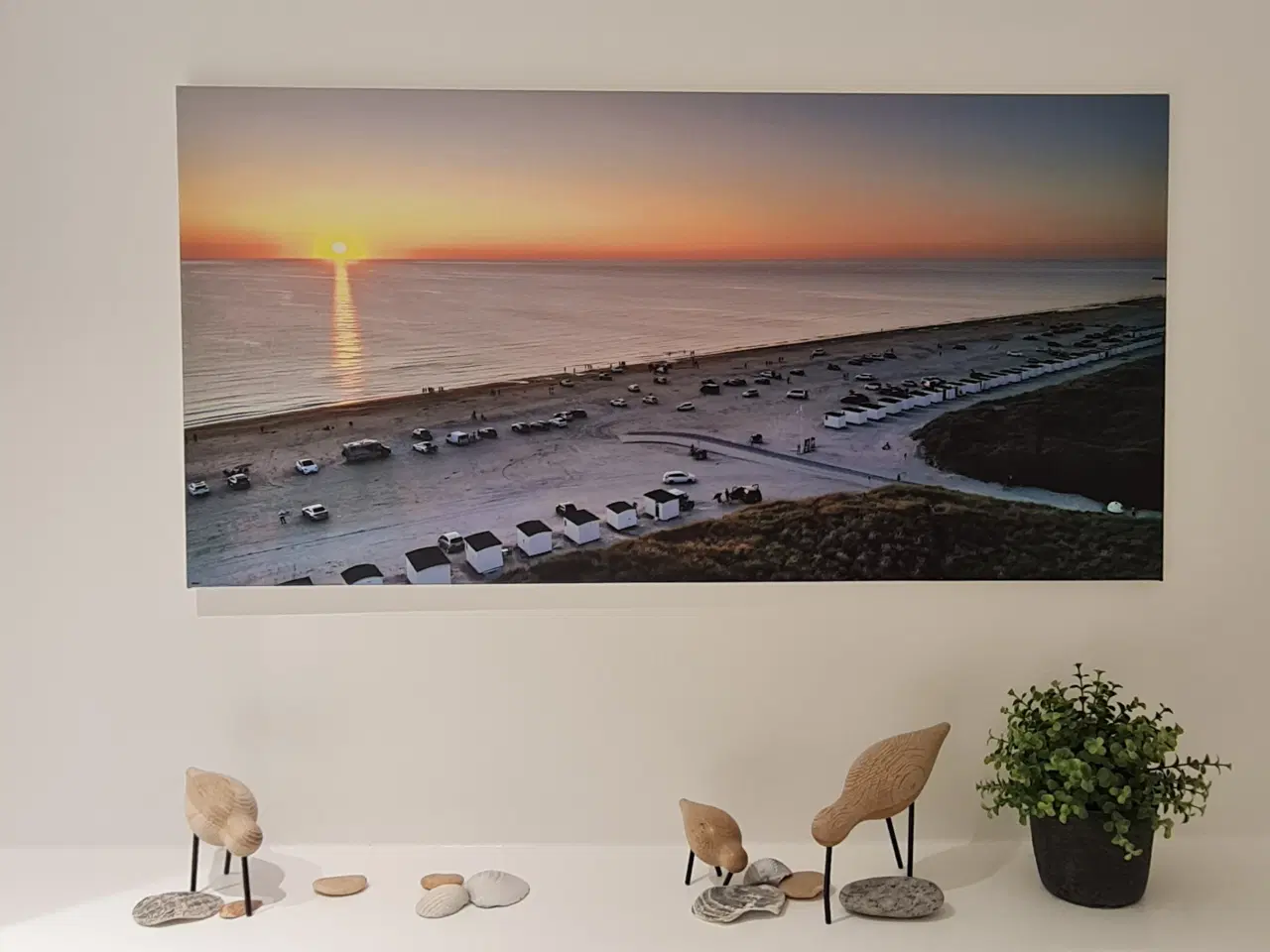 Billede 2 - Drone fotos: Løkken strand på lærredestryk 