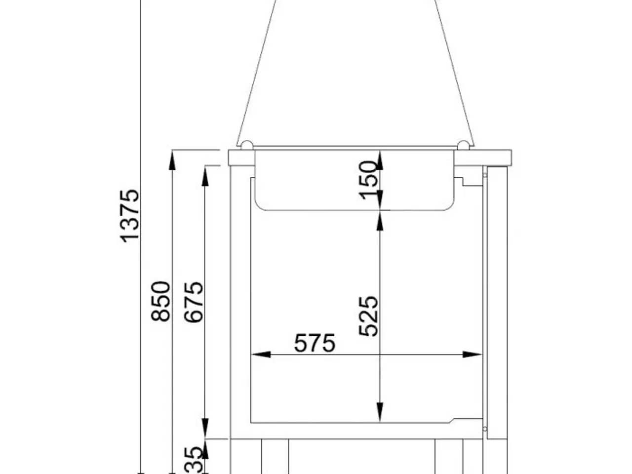 Billede 2 - Saladette – pro line - 140 x 70 x 85 cm